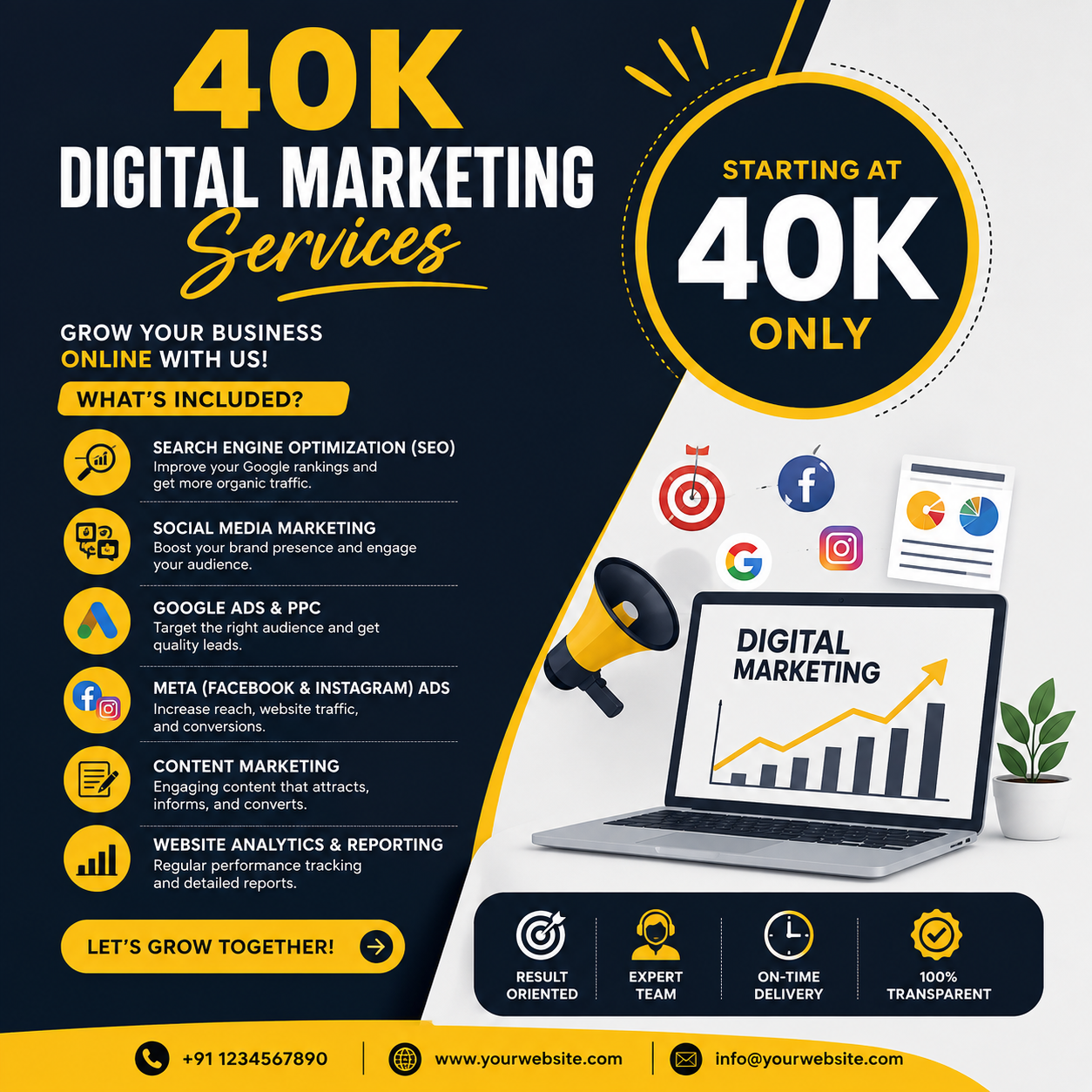 Digital Marketing Services/Per Months 40k